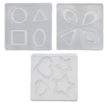 

Silicone Acrylic Earring Necklace Pendant Mold Resin Casting Mold Jewelry Making