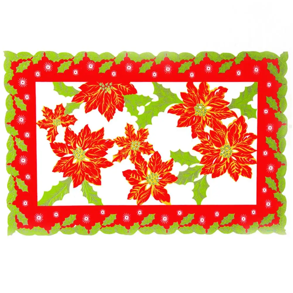 

Christmas Dining Table Decoration Christmas Table Mat Innovative Printed Placemat Xmas Decorations for Home Restaurant Decor
