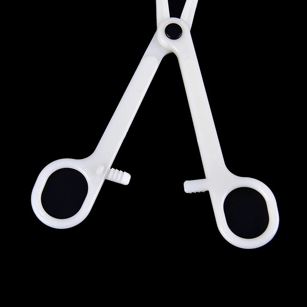 Professional Disposable Plastic Round Open Ear Lip Navel Nose Body Piercing Plier Forcep Clamp Tattoo Accessories Equipment