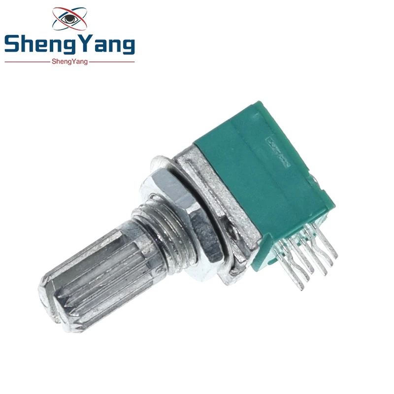 Potentiometer Kit 1pcs RK097G 6Pin 5K 10K 20K 50K 100K B5K with switch audio shaft 15mm amplifier sealing potentiometer Multiturn Potentiometer Linear Potentiometer Rotary Potentiometer Trimmer Potentiometer