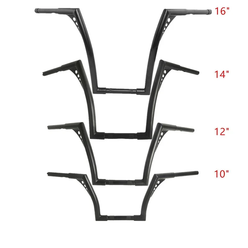

10/12/14/16" Rise 1 1/4" Motorcycle Motorbike Handlebar Hangers Bar For Harley FLST FXST Sportster Softail XL 883 1200