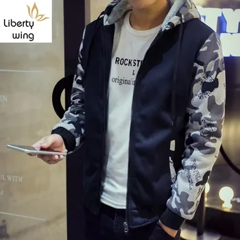 

Winter Fleece Lining Thicken Warm Hoody Sweatshirts Men Jackets Camouflage Thermal Comfort Outerwear Coat Slim Fit Plus Size 5XL