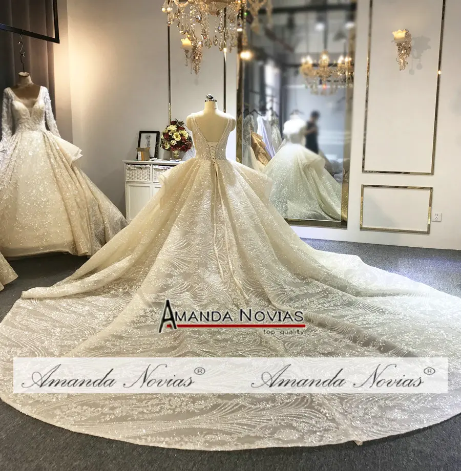 Amanda Novias Брендовое свадебное платье Прямая с фабрики роскошное свадебное платье