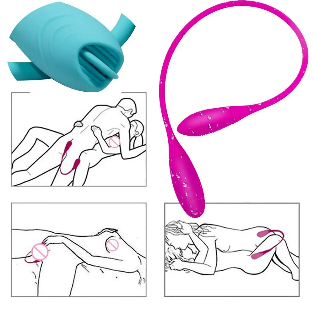Rechargeable Sex Toys Double Dildo Anal Vibrator Men Women Clitoris Stimulator Tongue Butt Plug Vibrating Eggs Adult Masturbator | Красота и