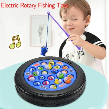

Children's Electric Fishing Plate Rotating Music Multifunctional Souptoys