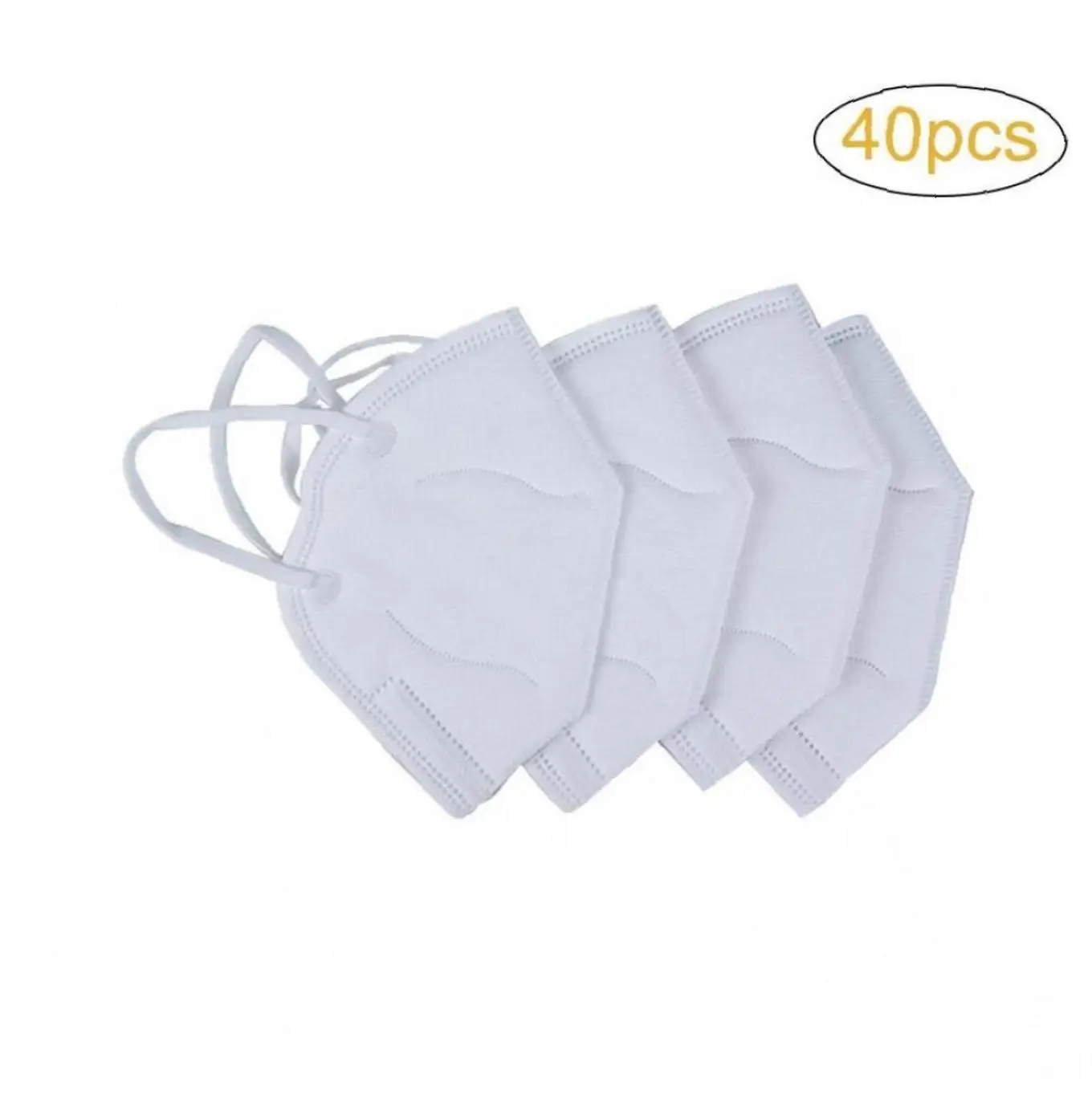 

40Pcs/Kit KN95 mask Anti Pollution Mask Face Mouth Masks Unisex Fold Flat Dust filters for Home