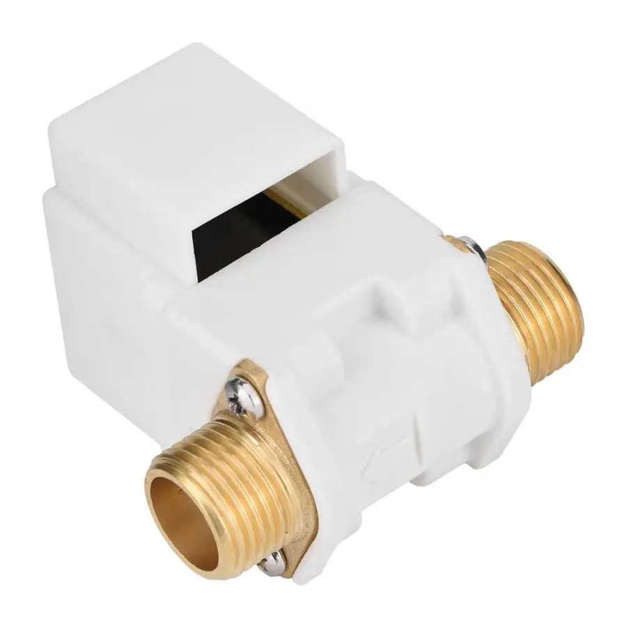 Manual Flush Valve DC 12V G1/2 Solar Water Heater Solenoid Valve N/C Automatic Water Valve Switch Electric Valve