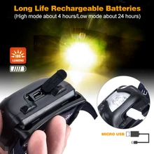 usb зарядный Головной фонарь Водонепроницаемый бегущий головной светильник светодиодный наружный походный индукционный рыболовный светильник