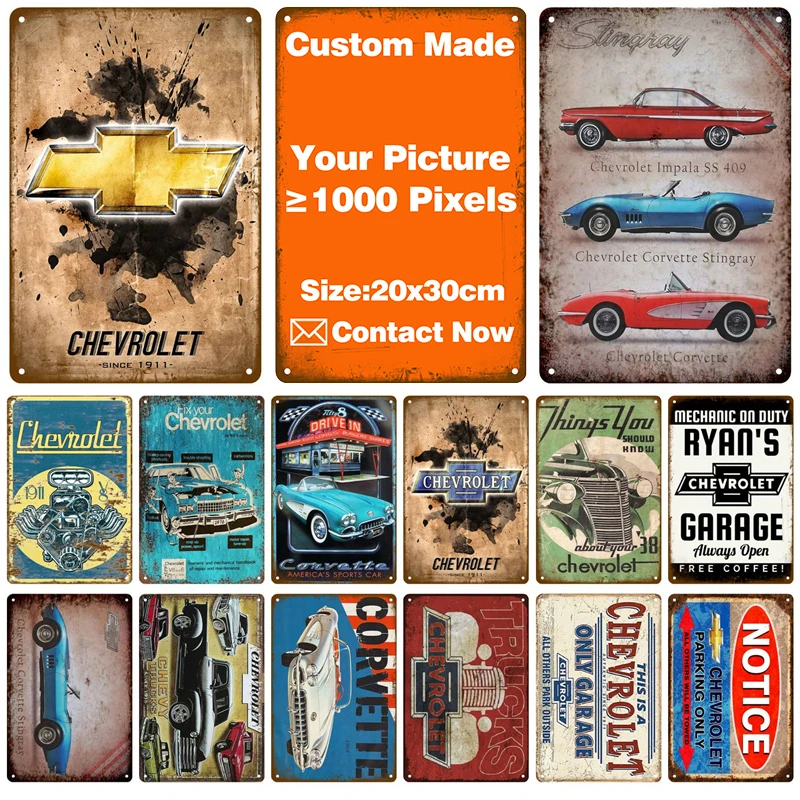 Custom Che Car Garage Pub Bar Decoration Tin Sign Shabby Chic Home Decor Plaque Metal Wall Poster Vintage Art | Дом и сад