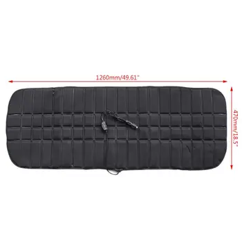 

12v Car Rear Back Heating Seat Cushion Cover Pad Winter Car Auto Warmer Heater Fiber 126cm Simple to fit