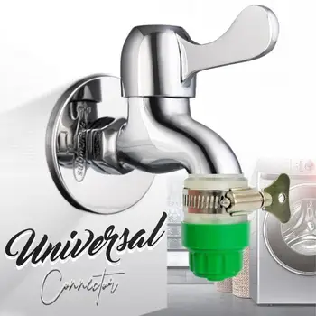 

Universal Tap Connector Garden Hose Adapter Multifunction Garden Hose Pipe Tap Connector Mixer Kitchen Bath Tap Faucet Adapter