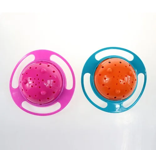 Universal Gyro Bowl Practical Design Children Rotary Balance Bowl Umbrella 360 Rotate Spill-Proof Housekeeping Toys