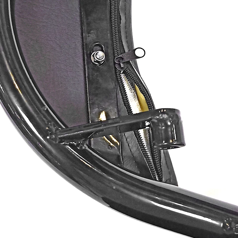 Rear Passenger Seat Bracket Support Sissy Bar Cushion Pad with Seat Grab Handlebar Rail (4)