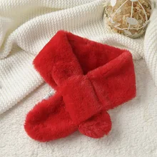 Новое поступление, брендовые зимние шарфы с кольцом для мальчиков и девочек из полиэстера, Детские одноцветные утепленные шарфы с воротником