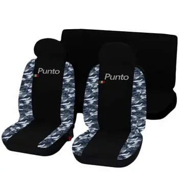 

COPRISEDILI FIAT PUNTO FODERE AUTO SEDILI BICOLORE NERO - MIMETICO BLU