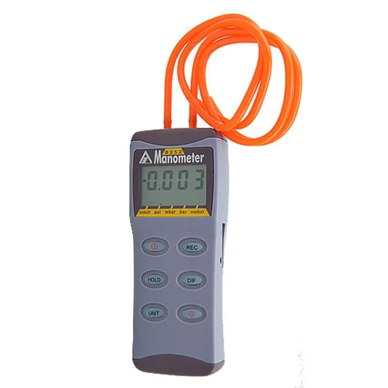 Digital Az8252 Manometer Differental Pressure Tester Range 2psi Vacuum Gauge 5 Measuring Units