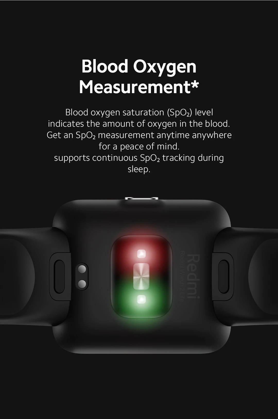 Xiaomi Redmi 2 lite 1.55" Bluetooth Heart Rate Smart Watch