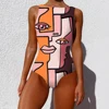 Sexy Print One Piece 2022 Swimsuit Closed Large Size Swimwear Push Up Women Flower Vintage Body Swim Beach Pool Bathing Suit ► Photo 2/6