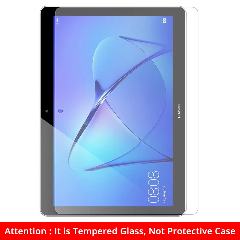 360 Вращающийся чехол для huawei MediaPad T3 10 AGS-L09/W09/L03 Honor игровой коврик 2 9,6 планшет фундамент Крышка для huawei T3 10 Чехол - Цвет: Glass Film(Not Case)