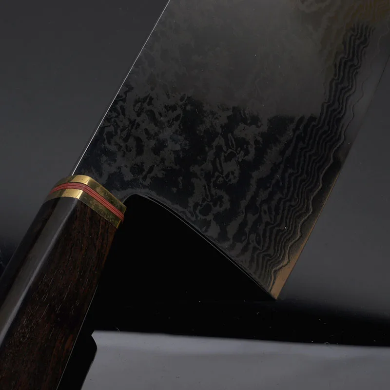 Дамасский китайский нож шеф-повара, кухонный японский VG10, дамасская сталь, разделочный нож, нож для нарезки, острый кухонный нож 47