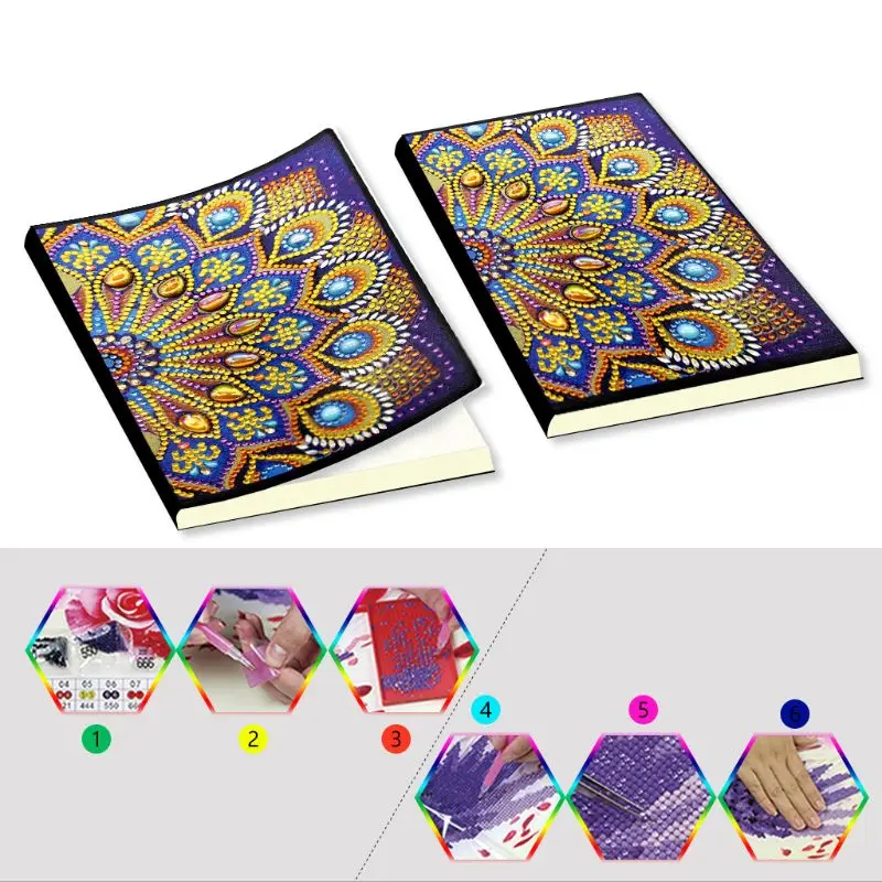 OOTDTY DIY алмазная живопись специальная форма A5 дневник книга для вышивки 2020 планер