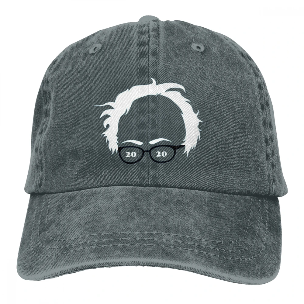 Bernie Casquette черные унисекс Мужские Женские джинсовые бейсболка с ремешком кепки регулируемые Гольф папа шляпа