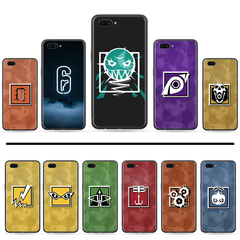 Чехол для мобильного телефона rainbow six siege Новое поступление черный OPPO A ax 3 5 37 57 59 73 75