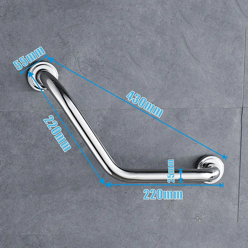 Shower Grab Bar Handle Grip Bar Stainless Steel Bathroom Bathtub Toilet Handrail Arm Safe-Grip Elderly Helping