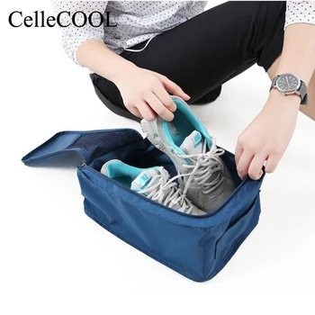 

Convenient travel nylon storage bag 6-color double-layer portable storage bag multifunctional shoe organizer bag