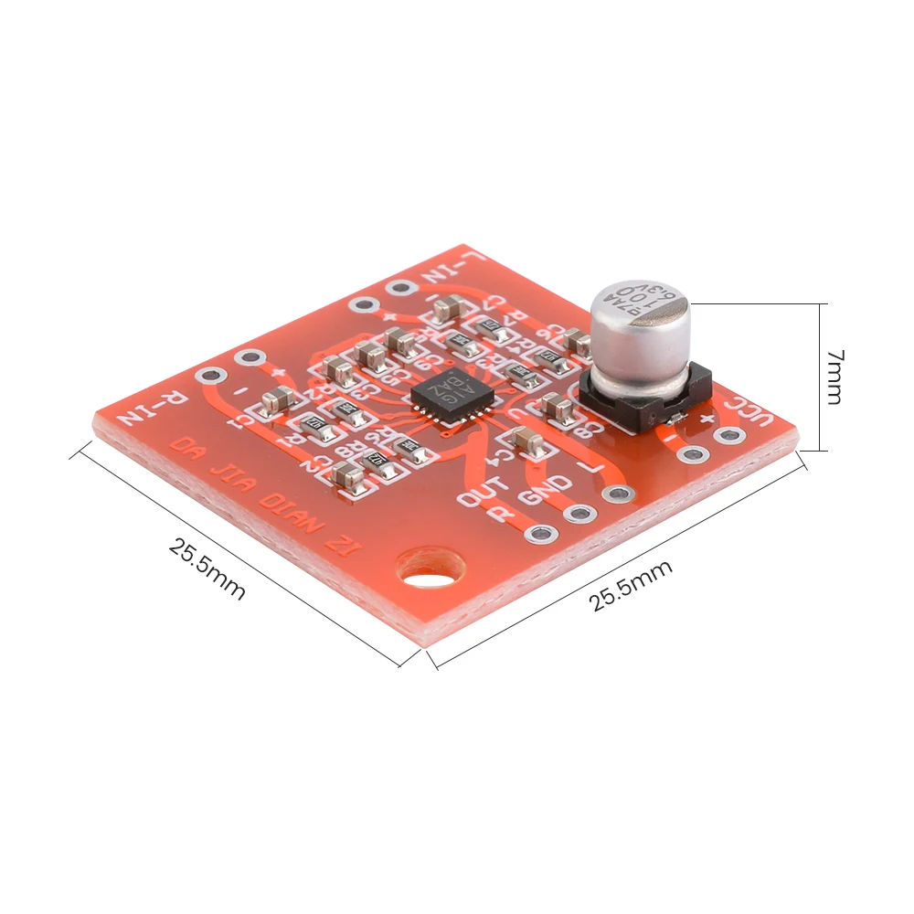 AIYIMA-MAX97220 스테레오 헤드폰 앰프 보드, 125MW 프리앰프 증폭기 밸런스 신호 단일 종단 출력