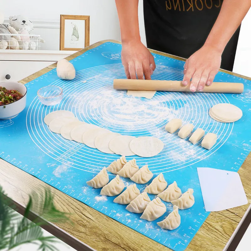 Non-Stick Silicone Kneading Dough Mat Multi-Size Table Mat Cookie Pastry Baking Pads Sheet Dough Maker Rolling Kitchen Tool
