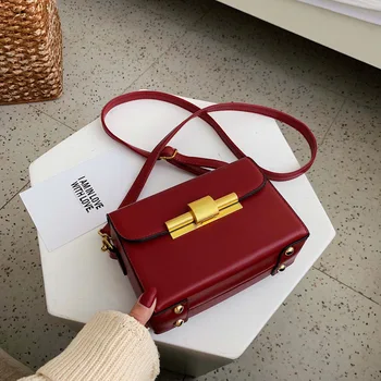 

New Small Bag Women's New Fashion Simple Shoulder/Crossbody Bag Retro Square Sling Bag