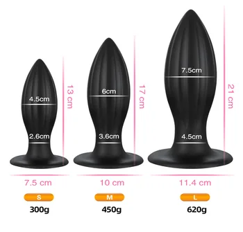 Soft Large Anal Plug Butt Plugs Big Anal Vaginal Dildo Plug Balls Prostate Massager Dilatodor Aanal Adult Sex Toys for Woman Men 2