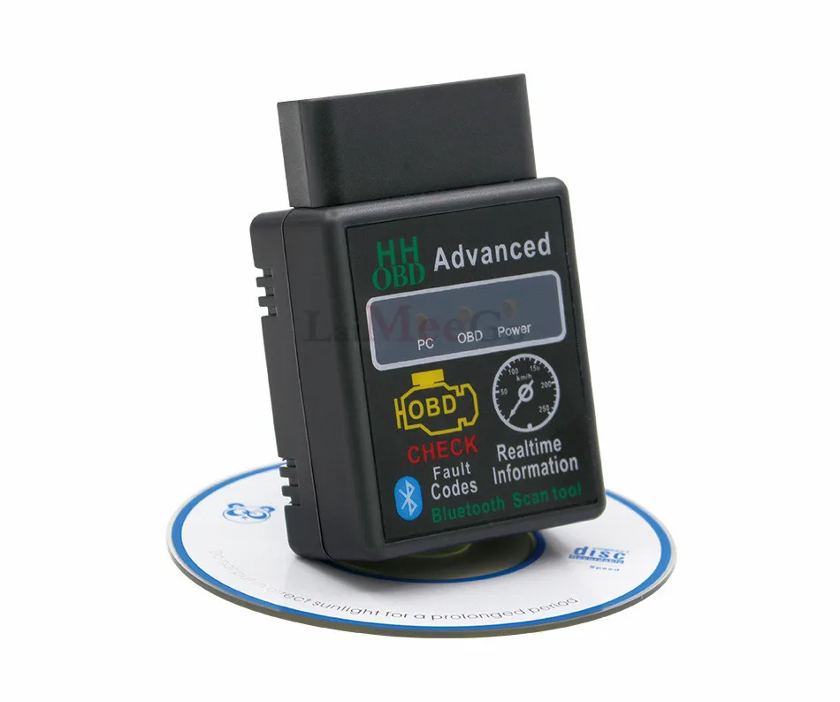 Advanced HH Mini ELM327 Bluetooth V1.5 OBD2 Car Diagnostic Scanner For Android ELM 327 V 1.5 OBDII OBD 2 Auto Diagnostic Tool