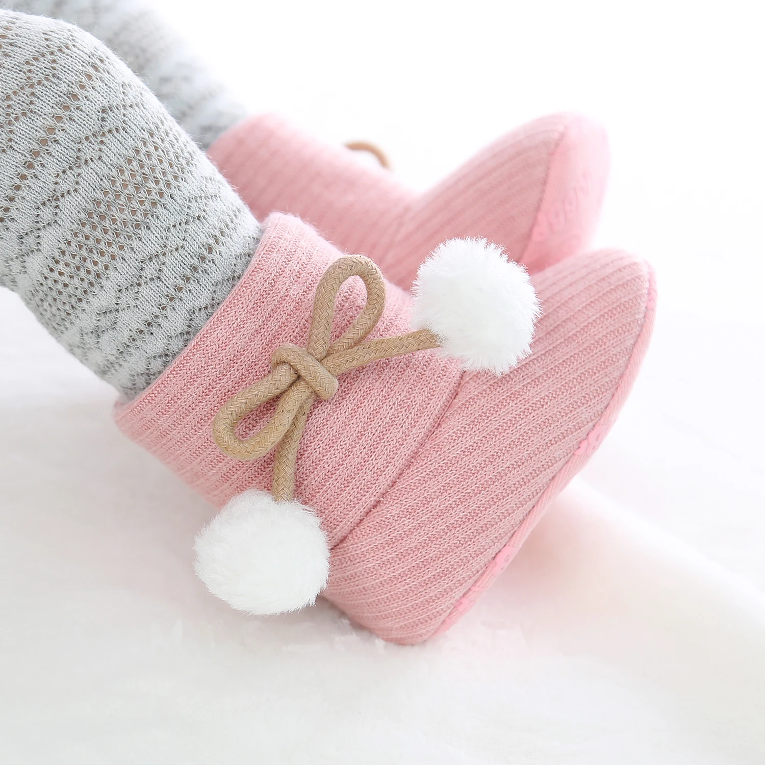Зимняя обувь для маленьких мальчиков и девочек; модная однотонная обувь для малышей; зимние ботинки для маленьких девочек