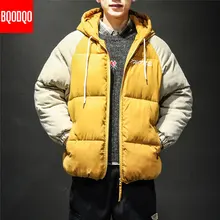 Толстая Повседневная зимняя куртка с капюшоном, пальто для мужчин, Военный стиль, Шелковый хлопок, мультяшный принт, уличная куртка, Япония, хип-хоп стиль, парка
