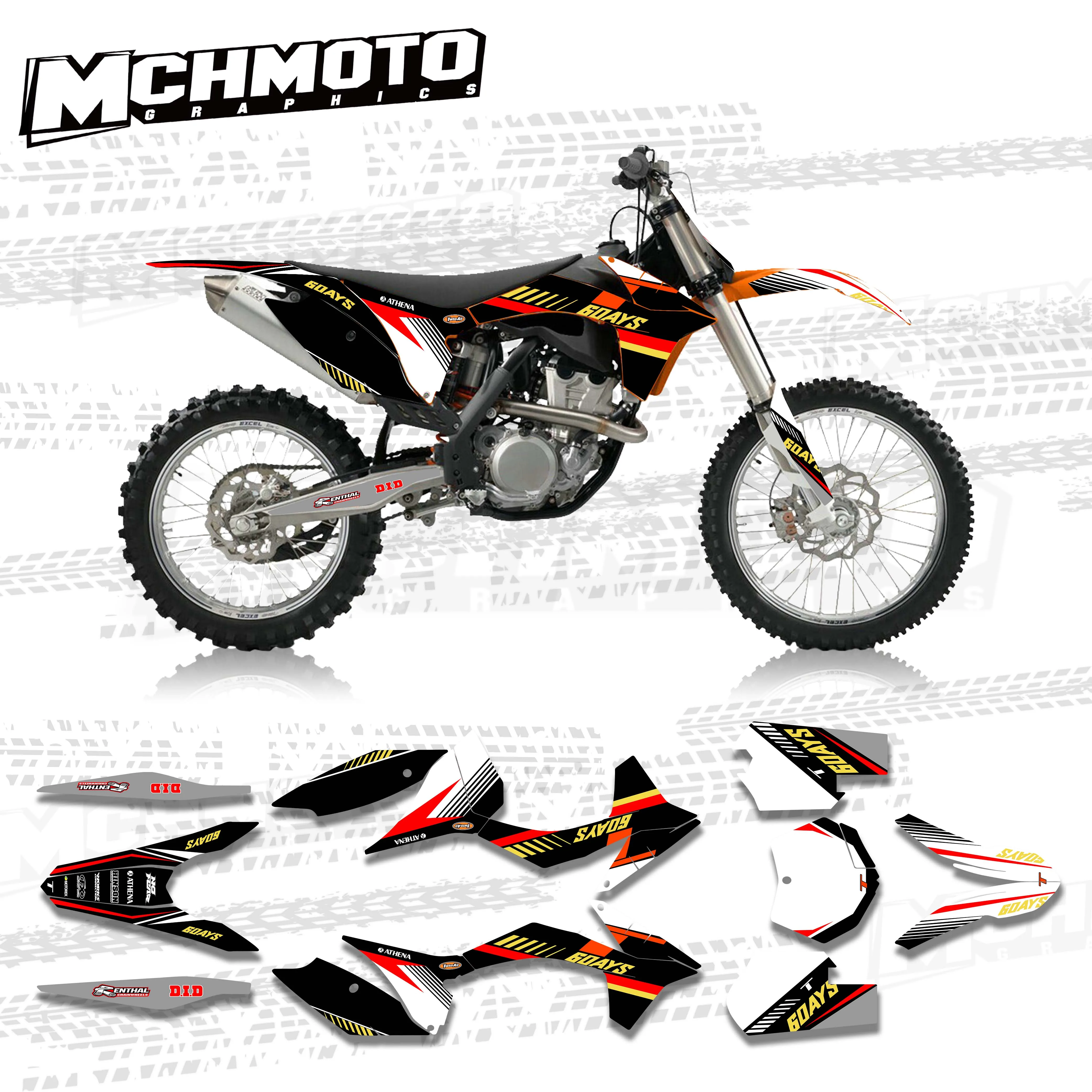 MCHMFG для KTM SX SXF 2011 2012 EXC 2013 XC индивидуальная наклейка Стикеры набор графических