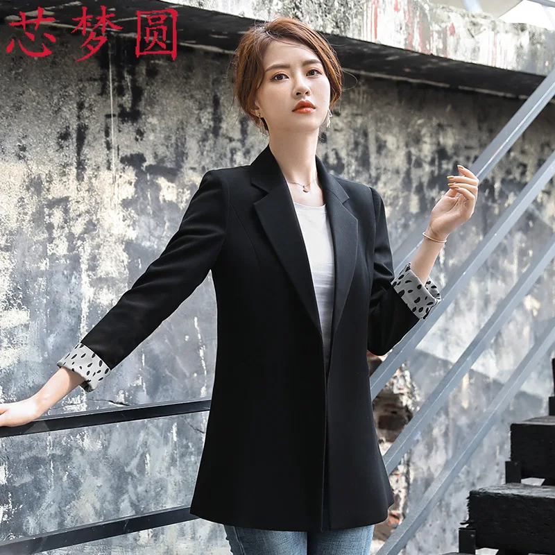 

Professional Women's Long-Sleeve Joint Small Suit Work Clothes Korean-style Fashion Beauty Shop Civil Servants Elegant Workwear