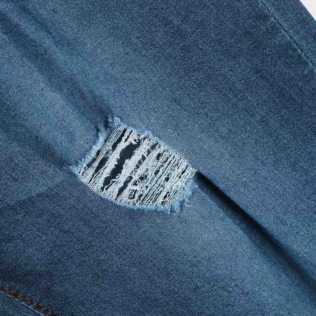 Модные джинсы с эластичной резинкой на талии 2XL-7XL, большие размеры, женские обтягивающие рваные джинсы для женщин, узкие брюки, брюки, джинсы для мам, Mujer