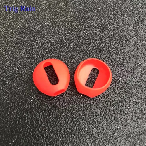 Red 2 шт./пара амбушюры для Airpods Беспроводной Bluetooth для iphone 7 7plus наушники силиконовые вкладыши Шапки наушники чехол подушечки вкладышей - Цвет: Red