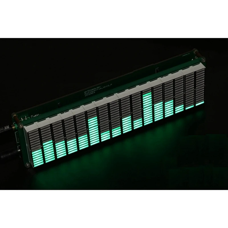 16 Level LED Music Audio Spectrum Indicator Amplifier Board Green Color Speed Adjustable with AGC Mode DIY KITS