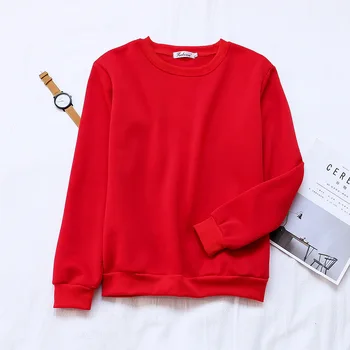 

Basic Hoodies For Women Streetwear Female Autumn Solid Colour Hoodies Casual Sweatshirt 2019 New Hip Pop Tops