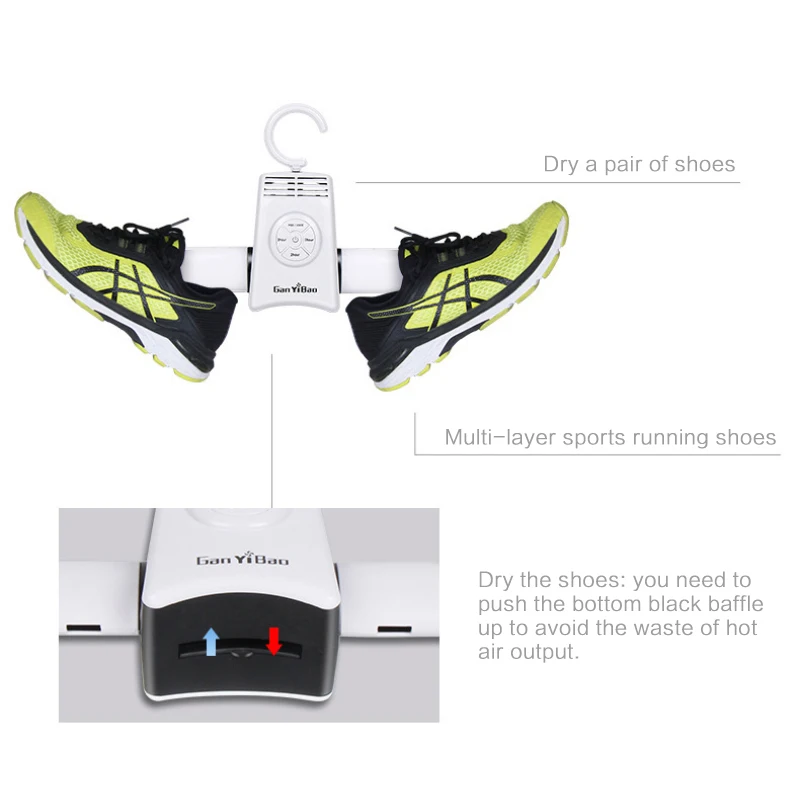 New Hangers Dryer 150W Electric Smart Portable Rack For Winter 1pcs Home Travel Shoes Drying Racks With Storage Bag