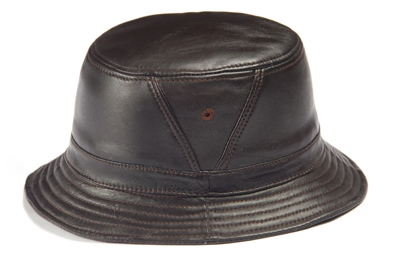 Chapéus de balde de couro genuíno para