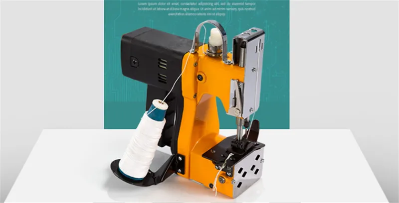 Portable Electric sacks sewing machine rice bag closer for sealing kraft paper bags paper-plastic composite bags Sealer machine 4
