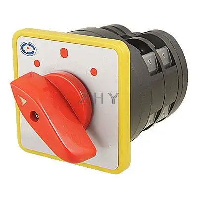 

On Off On Position 2 Phase Changeover Cam Switch 500V 16A