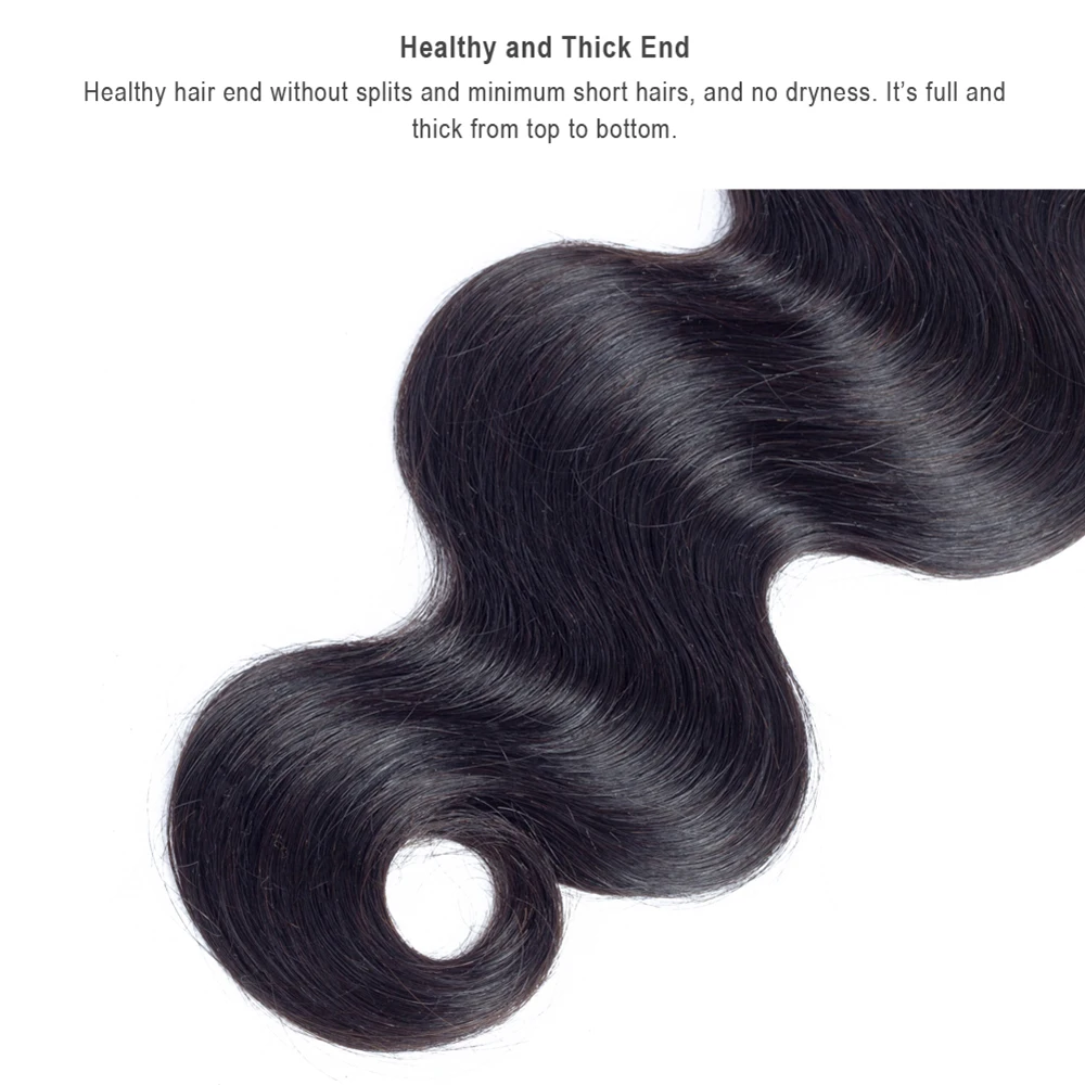 Sindra Peruvian Body Wave Hair Bundles Remy Human Hair Weave Extensions Natual Color 8-30 Inch Human Hair Extensions (2)