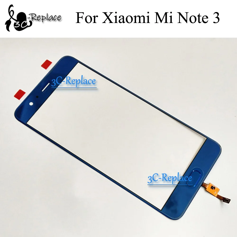 

Black/Blue 5.5 inch For Xiaomi Mi Note 3 MCE8 Touch Screen Digitizer Glass Lens Replacement with fingerprint