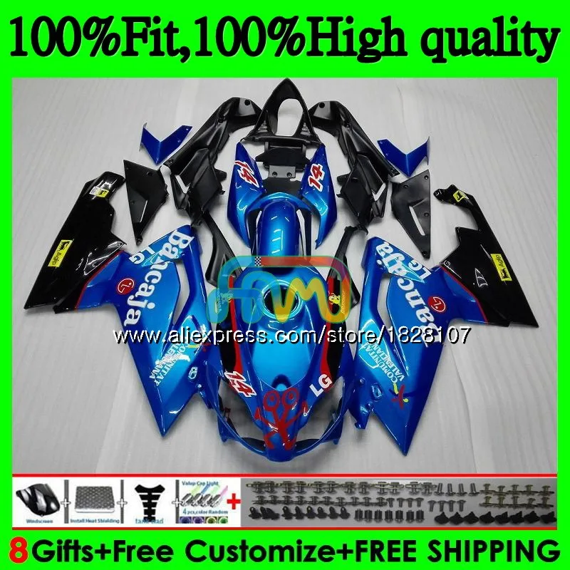 Инъекции для Aprilia RS-125 RS125 06 07 08 09 10 11 61BS. 15 RS4 RSV125 RS глянцевый синий 125 2006 2007 2008 2009 2010 2011 обтекатель