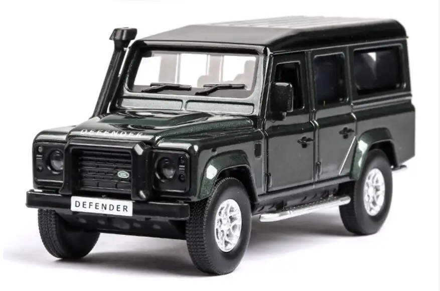 1:36 автомобилей горячего колеса автомобиля Land Rover Range Rover машина литья под давлением игрушечная модель металлический корпус - Цвет: defender green